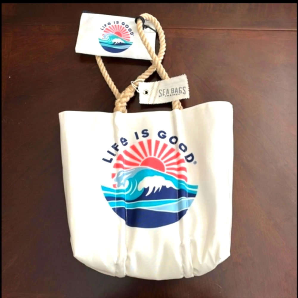 Seabags × Life is Good Tote & Wristlet